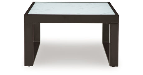 Beachloft Black/Gray Outdoor Coffee Table from Ashley - Luna Furniture