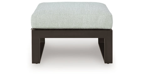 Beachloft 5-Piece Outdoor Sectional with Ottoman in Black/Gray from Ashley - Luna Furniture