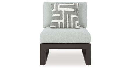 Beachloft Black/Gray 4-Piece Outdoor Sectional from Ashley - Luna Furniture
