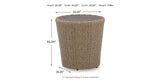 Danson 2 Swivel Lounge Chairs and End Table from Ashley Furniture - Luna Furniture