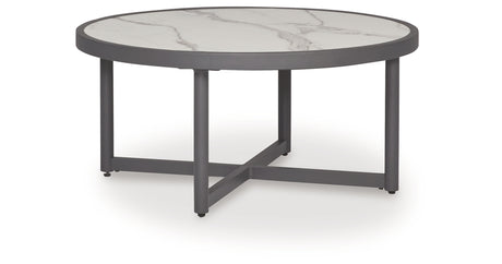 Ocean Beach Gray Outdoor Coffee Table from Ashley Furniture - Luna Furniture