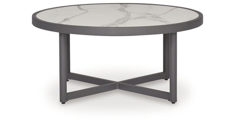Ocean Beach Gray Outdoor Coffee Table from Ashley Furniture - Luna Furniture