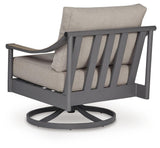 Ocean Beach Outdoor Sofa with 2 Lounge Chairs in Gray from Ashley Furniture - Luna Furniture
