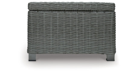 Elite Park Outdoor Coffee Table with 2 End Tables in Gray from Ashley - Luna Furniture