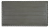 Elite Park Gray Outdoor Loveseat with Coffee Table from Ashley Furniture - Luna Furniture