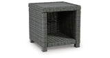 Elite Park Outdoor Coffee Table with 2 End Tables in Gray from Ashley Furniture - Luna Furniture