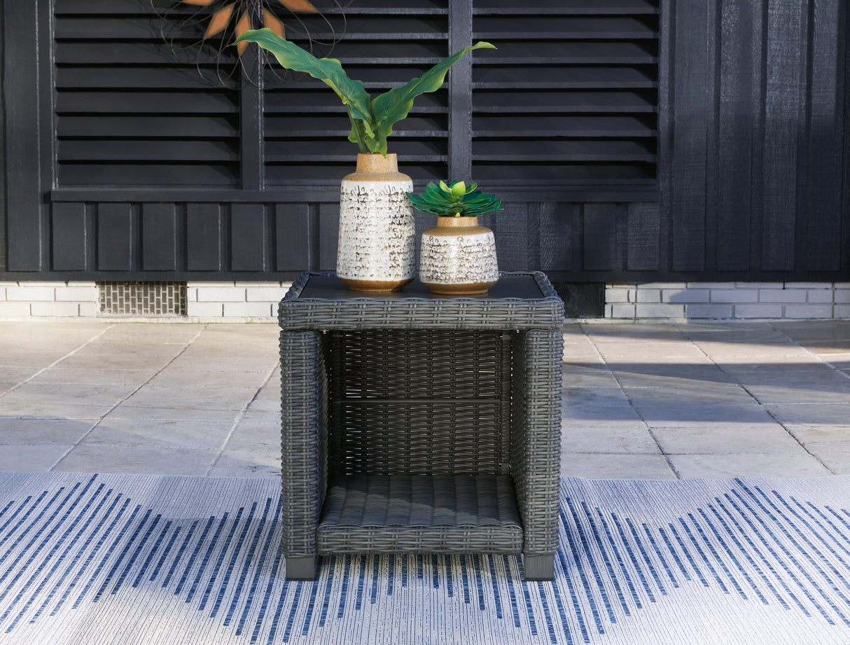 Elite Park Gray Outdoor End Table from Ashley - Luna Furniture