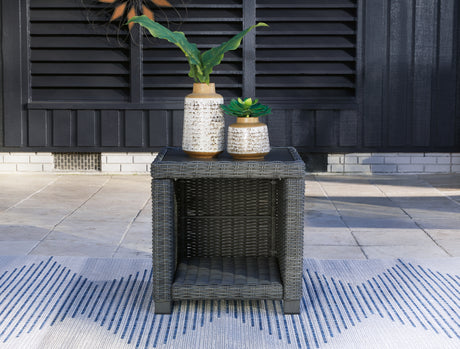 Elite Park Gray Outdoor End Table from Ashley - Luna Furniture