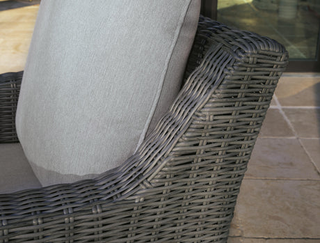 Elite Park Gray Outdoor Swivel Lounge with Cushion from Ashley - Luna Furniture
