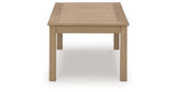 Hallow Creek Driftwood Outdoor Coffee Table from Ashley Furniture - Luna Furniture