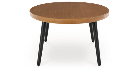 Horizon Hall Two-tone Brown Outdoor Coffee Table from Ashley - Luna Furniture