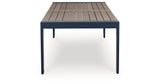 East Beach Outdoor Dining Table and 6 Chairs in Navy Blue/Driftwood from Ashley Furniture - Luna Furniture