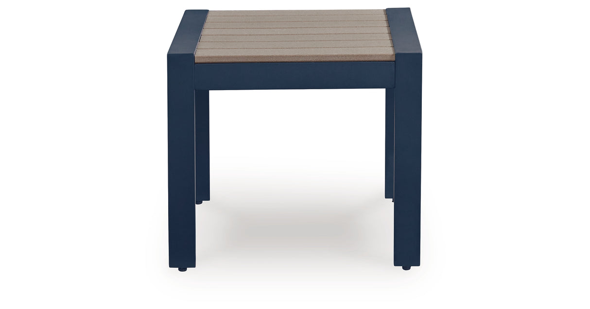 East Beach Blue Outdoor End Table from Ashley Furniture - Luna Furniture