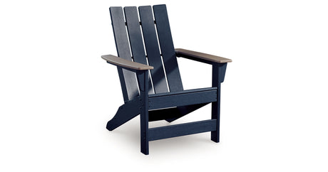 East Beach Black/Beige Adirondack Chair from Ashley - Luna Furniture