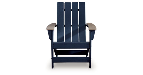 East Beach Black/Beige Adirondack Chair from Ashley - Luna Furniture