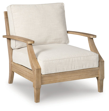 Carter Hall Outdoor Sofa with 2 Lounge Chairs and Coffee Table in Beige from Ashley - Luna Furniture