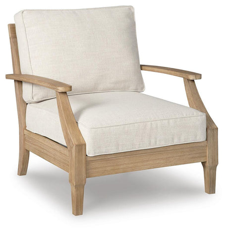 Carter Hall Outdoor Sofa with 2 Lounge Chairs and Coffee Table in Beige from Ashley - Luna Furniture