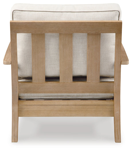 Carter Hall Beige Lounge Chair with Cushion from Ashley - Luna Furniture