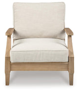 Carter Hall Outdoor Sofa with 2 Lounge Chairs and Coffee Table in Beige from Ashley Furniture - Luna Furniture