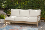 Carter Hall Beige Outdoor Sofa with Cushion from Ashley - Luna Furniture