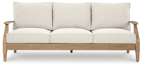Carter Hall Beige Outdoor Sofa with Cushion from Ashley - Luna Furniture