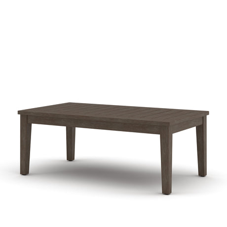 Adams Lane Dark Brown/Beige Outdoor Coffee Table from Ashley - Luna Furniture