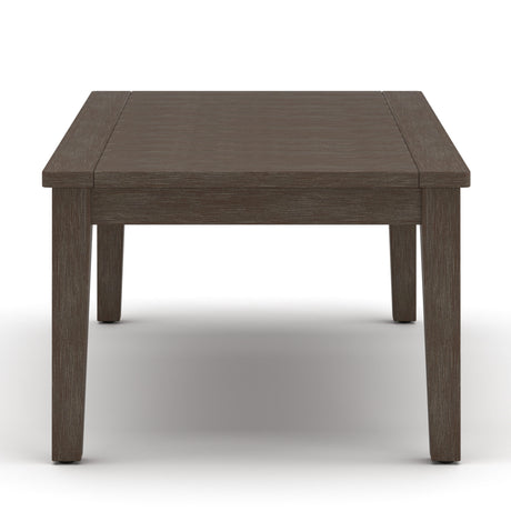 Adams Lane Dark Brown/Beige Outdoor Coffee Table from Ashley - Luna Furniture