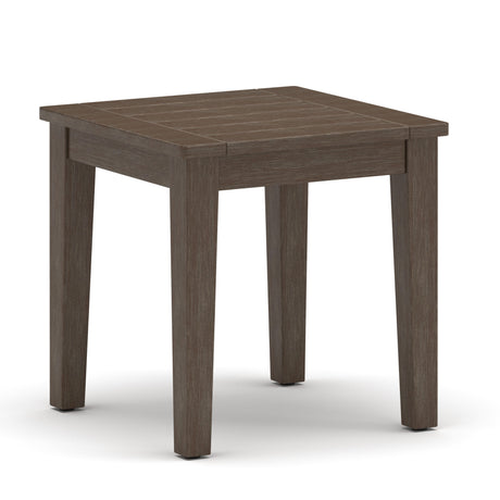 Adams Lane Dark Brown/Beige Outdoor End Table from Ashley - Luna Furniture