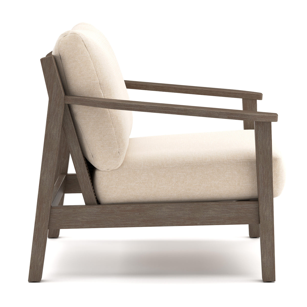 Adams Lane Dark Brown/Beige Outdoor Lounge Chair, Set of 2 from Ashley - Luna Furniture
