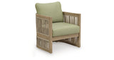 Serena Shores Outdoor Sofa and 2 Chairs in Beige/Green from Ashley Furniture - Luna Furniture