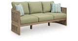 Serena Shores Outdoor Sofa and 2 Chairs in Beige/Green from Ashley Furniture - Luna Furniture