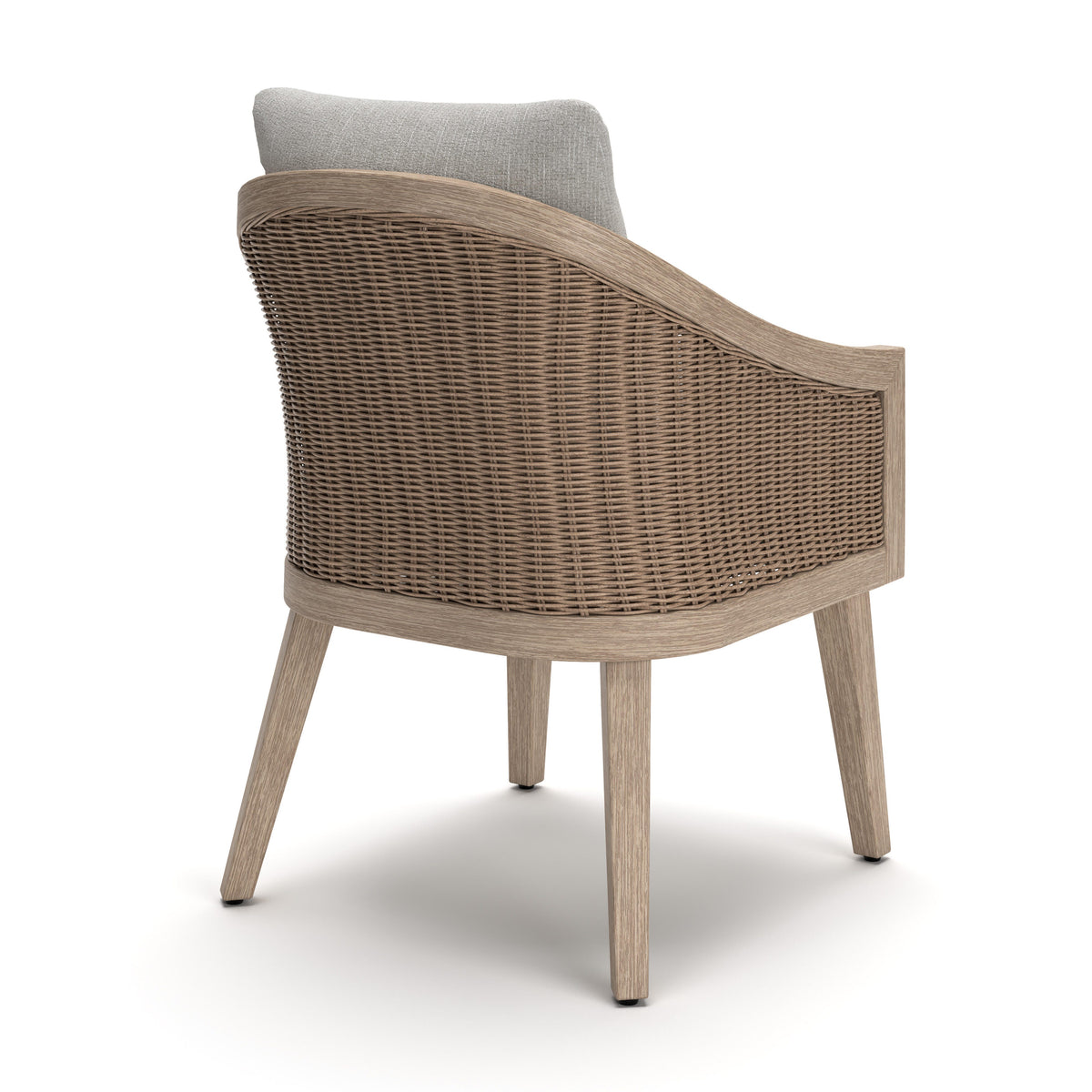 Thunder Trails Light Gray/Beige Outdoor Arm Chair, Set of 2 from Ashley - Luna Furniture