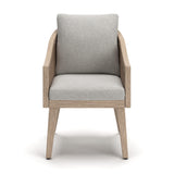 Thunder Trails Light Gray/Beige Outdoor Arm Chair, Set of 2 from Ashley - Luna Furniture