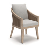 Thunder Trails Light Gray/Beige Outdoor Arm Chair, Set of 2 from Ashley - Luna Furniture