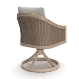 Thunder Trails Light Gray/Beige Outdoor Swivel Chair, Set of 2 from Ashley - Luna Furniture