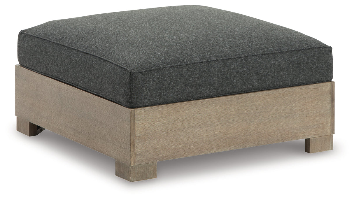 CITRINE PARK Brown Outdoor Ottoman with Cushion from Ashley Furniture - Luna Furniture