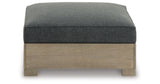 CITRINE PARK Brown Outdoor Ottoman with Cushion from Ashley Furniture - Luna Furniture