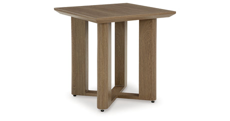 Serene Bay Dark Brown Outdoor End Table from Ashley Furniture - Luna Furniture