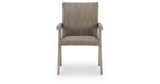 Cliff Trails Beige Outdoor Arm Chair from Ashley - Luna Furniture