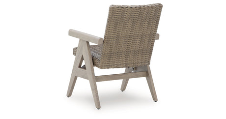 Cliff Trails Beige Outdoor Rocking Arm Chair from Ashley - Luna Furniture