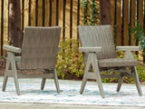 Cliff Trails Beige Outdoor Rocking Arm Chair from Ashley Furniture - Luna Furniture
