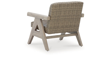 Cliff Trails Beige Outdoor Rocking Lounge Chair from Ashley - Luna Furniture