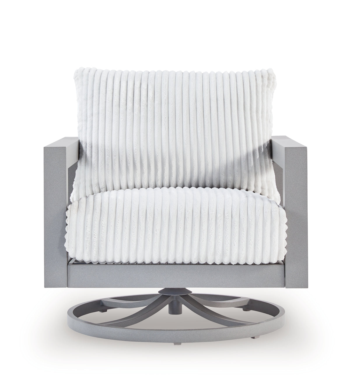 Hurley Park Outdoor Sofa and 2 Chairs with Coffee Table in Gray from Ashley Furniture - Luna Furniture