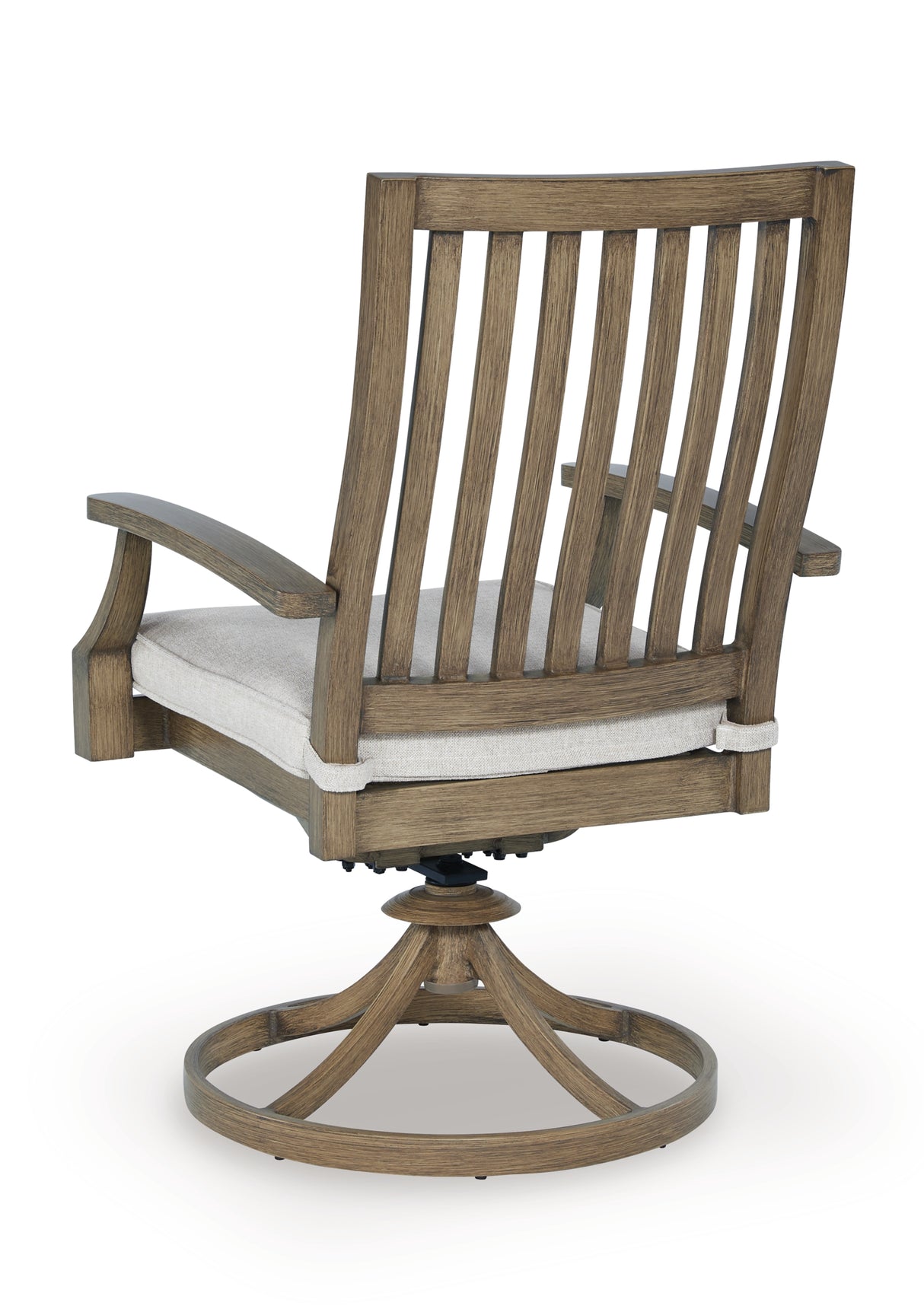 Rainier Ranch Outdoor Dining Table and 6 Chairs in Brown/Beige from Ashley Furniture - Luna Furniture