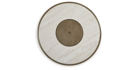 Rainier Ranch Beige Fire Pit Table from Ashley Furniture - Luna Furniture
