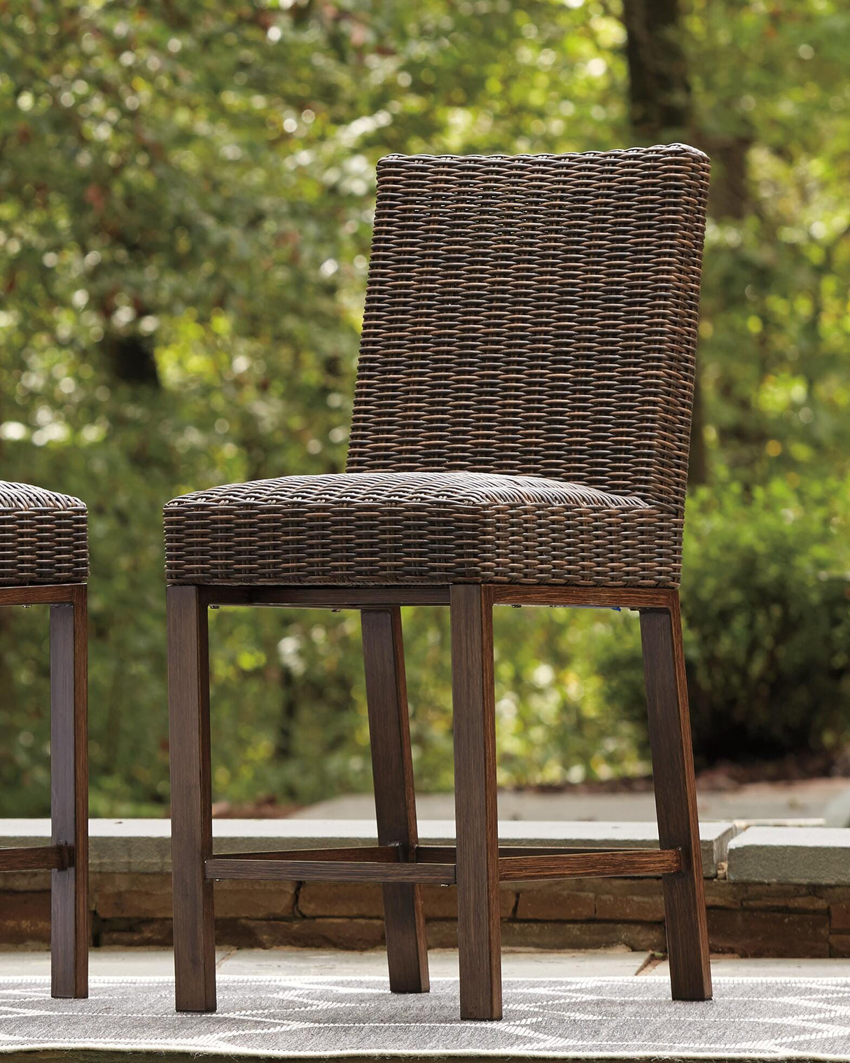 Paradise Trail Medium Brown Bar Stool (Set of 2) from Ashley Furniture - Luna Furniture