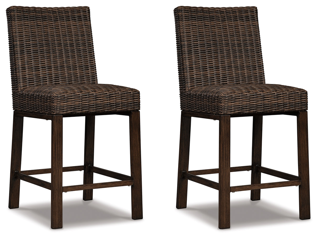 Paradise Trail Medium Brown Bar Stool (Set of 2) from Ashley Furniture - Luna Furniture