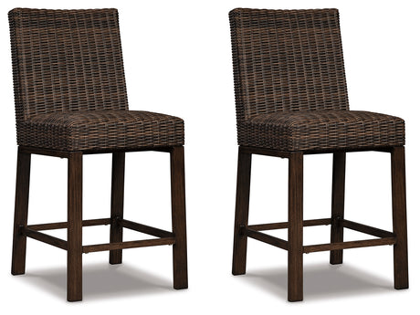 Paradise Trail Medium Brown Bar Stool (Set of 2) from Ashley Furniture - Luna Furniture