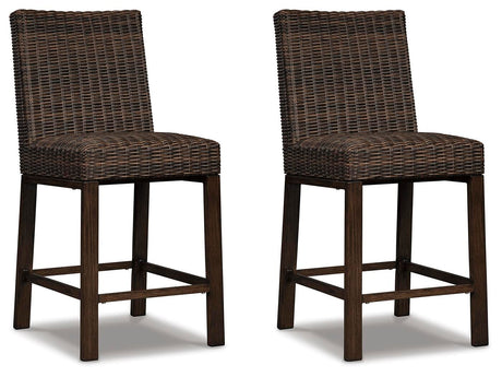 Paradise Trail Medium Brown Bar Stool (Set of 2) from Ashley Furniture - Luna Furniture