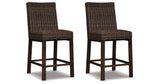 Paradise Trail Medium Brown Bar Stool (Set of 2) from Ashley Furniture - Luna Furniture